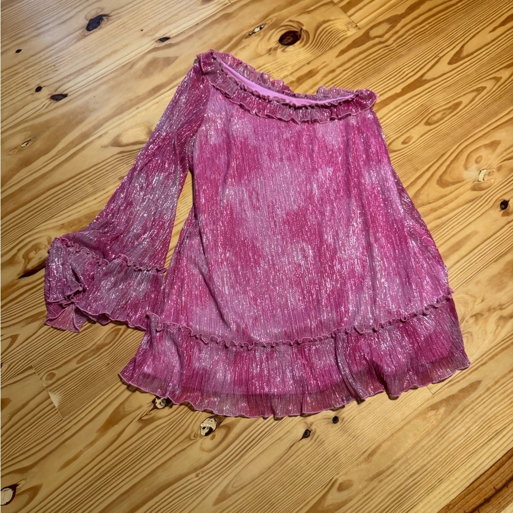 Show Me Your MuMu Pink Ruffled Dress - Picture 2 of 3